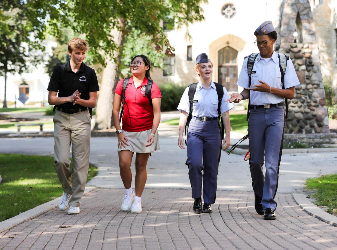 St. John's Northwestern Academy Photo #1 - Students walking through campus.