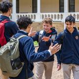 Subiaco Academy Photo #6 - Students in our inner courtyard