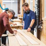 Gould Academy Photo #9 - Experiential, hands-on learning isn't limited to science. Students in Ski & Snowboard Building, create their own boards and skis from scratch.