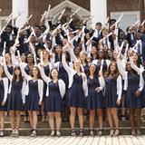 Saint James School Photo #7 - Commencement is held on the fabled steps of Claggett Hall. 100% of Saint James students are accepted into college, with 95% admitted to one of their top three choices.