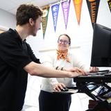 North Yarmouth Academy Photo #8 - NYA Upper School student meeting with the Director of College Counseling